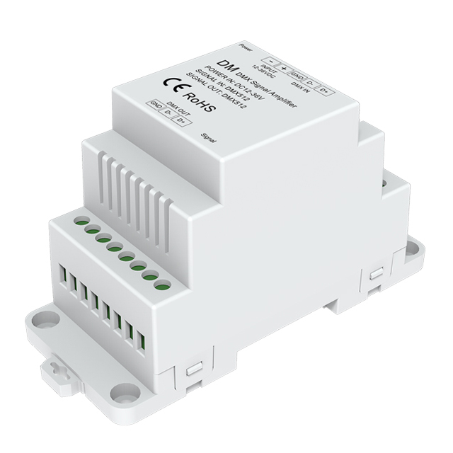 DC12-36V DMX RDM Signal Amplifier DM(1 DMX input, 1 DMX output)