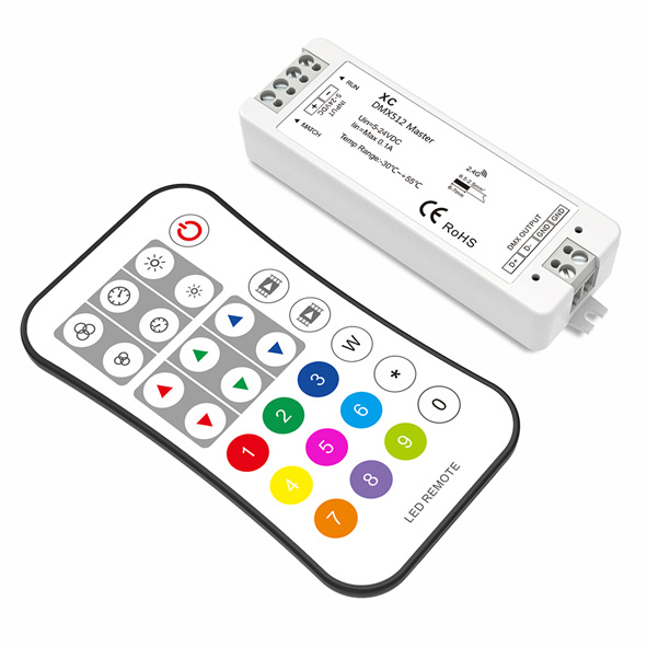 DMX512-Master-Controller-Set XC+R9 für LED-Streifen-Beleuchtungsset