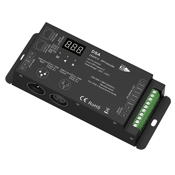 Převodník DMX512 na SPI DSA Pro sadu LED pásků
