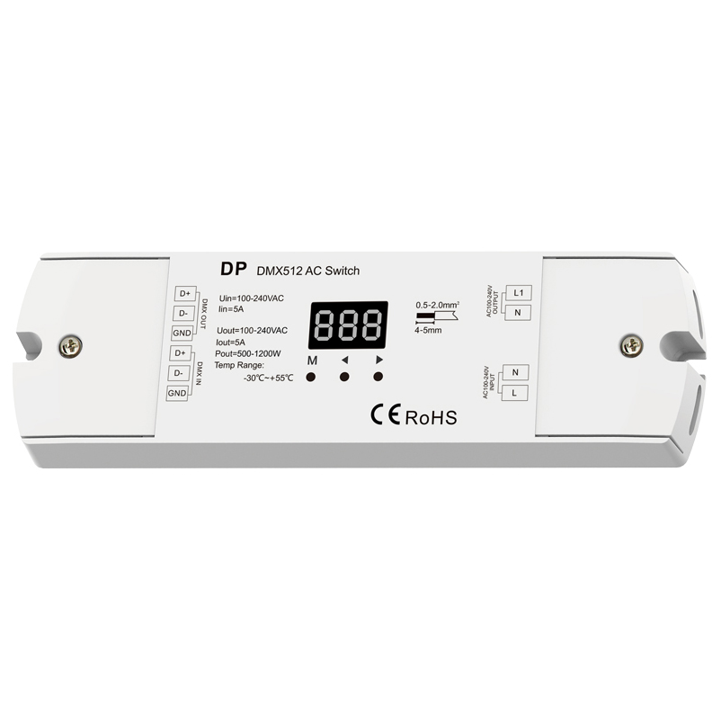 1CH*5A DMX512 AC-Schalter DP 1CH*5A DMX512 AC-Schalter DP