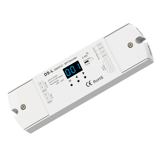 DMX512 to SPI Decoder and RF Controller DS-L