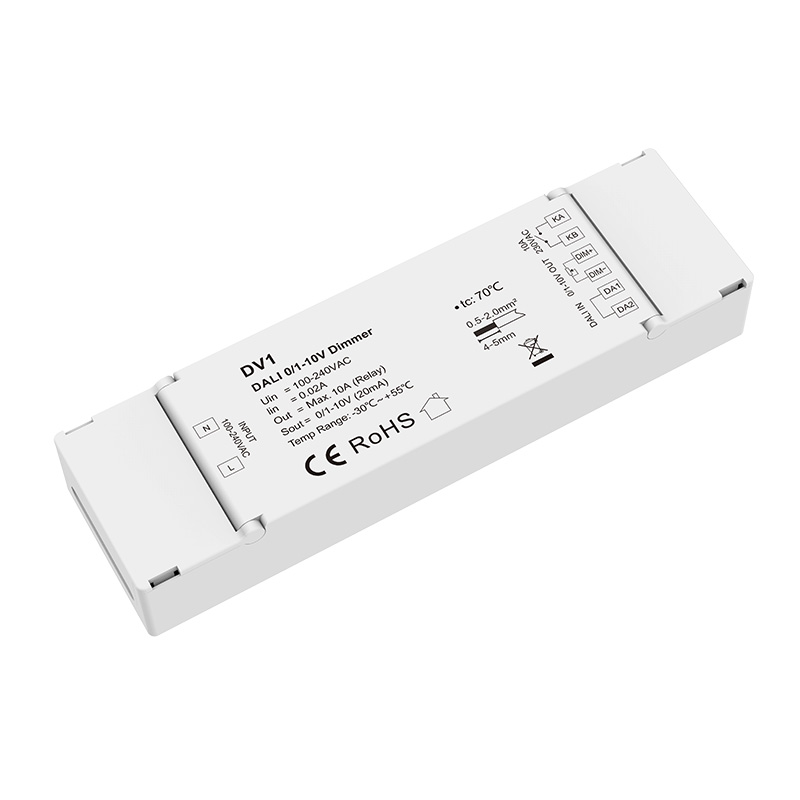 Převodník DV1 1CH 10A DALI DT5 na 0-10V 1-10V Převodník DV1 1CH 10A DALI DT5 na 0-10V 1-10V