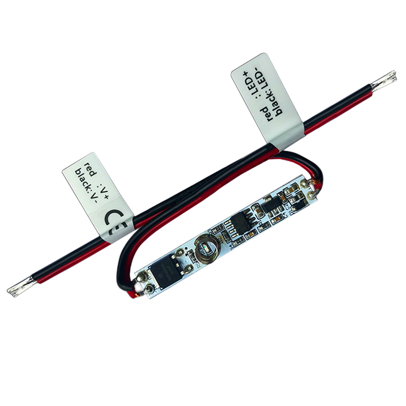 E1-C 1CH*3A 12-24VDC Constant Voltage LED Mini Touch Dimmer E1-C 1CH*3A 12-24VDC Constant Voltage LED Mini Touch Dimmer