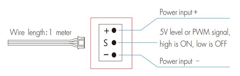 EB-C 5VDC PWM hliníková hlava snímače ručního zametání Definice drátu
