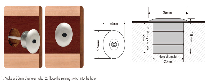 ED-CV(D) DC Jack Plug Door Control Sensor Switch Installation