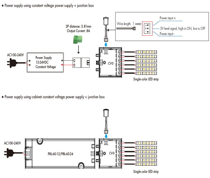 Schéma zapojení hlavice ER-A 5VDC Indoor PIR Infrared Motion Sensor