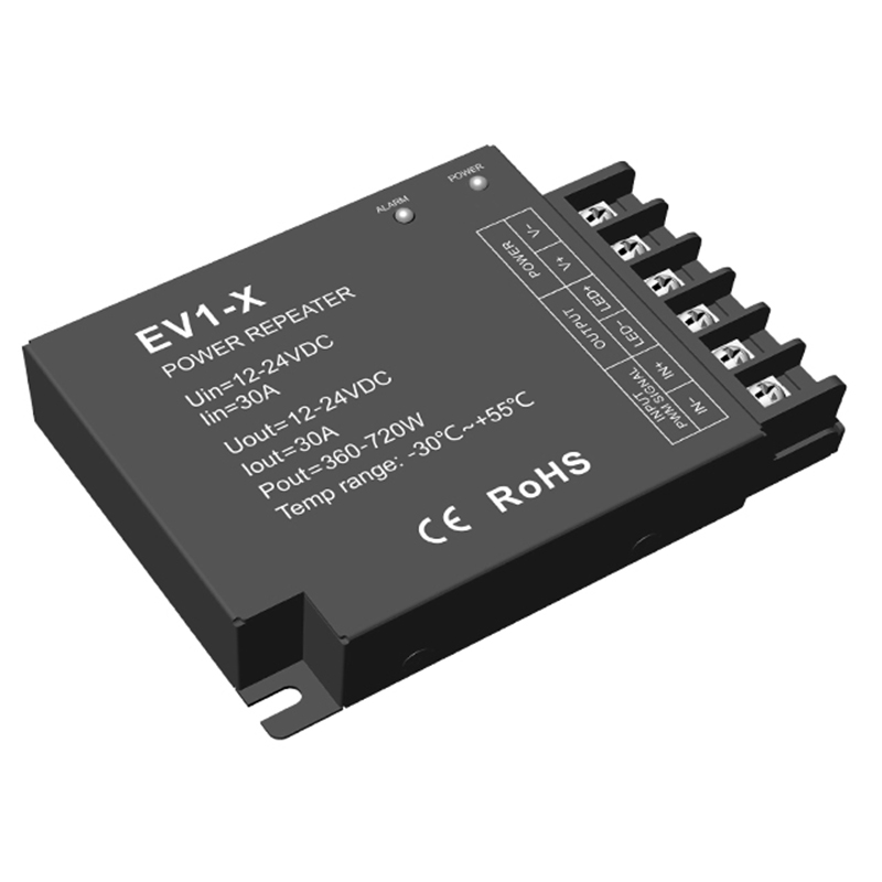 EV1-X 1CH*30A 12-24VDC Constant Voltage Power Repeater EV1-X 1CH*30A 12-24VDC Constant Voltage Power Repeater