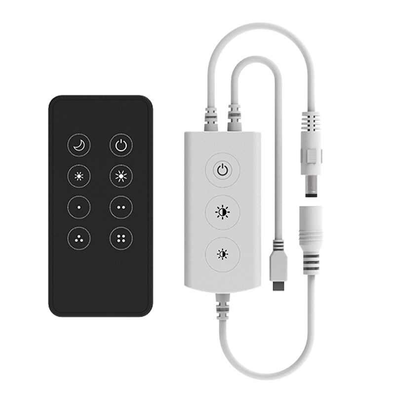 F1-D(WT)+RC1 3-Tasten Tuya IR & WiFi gesteuerter Lichtdimmer
