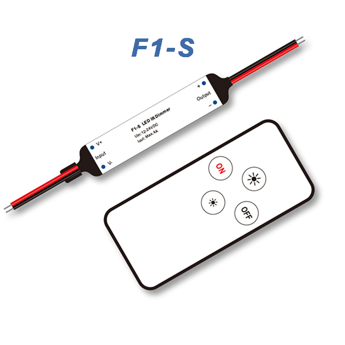 F1-S 1CH* 4A DC12-24V Infrared Remote Mini Dimmers