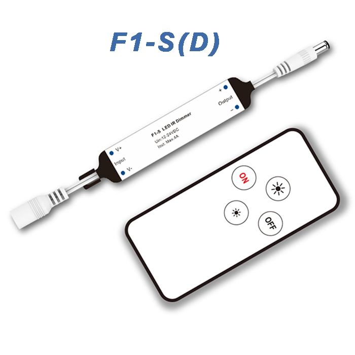 F1-S 1CH* 4A DC12-24V infračervené dálkové mini stmívače F1-S 1CH* 4A DC12-24V infračervené dálkové mini stmívače