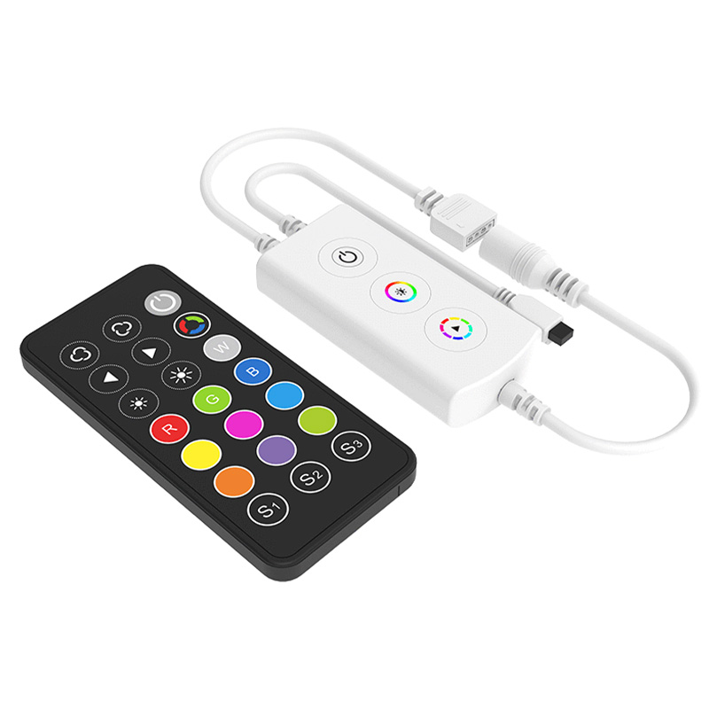 F3-D(WT)+RC3 WiFi & IR Dimmbarer RGB LED Controller mit IR-Fernbedienung