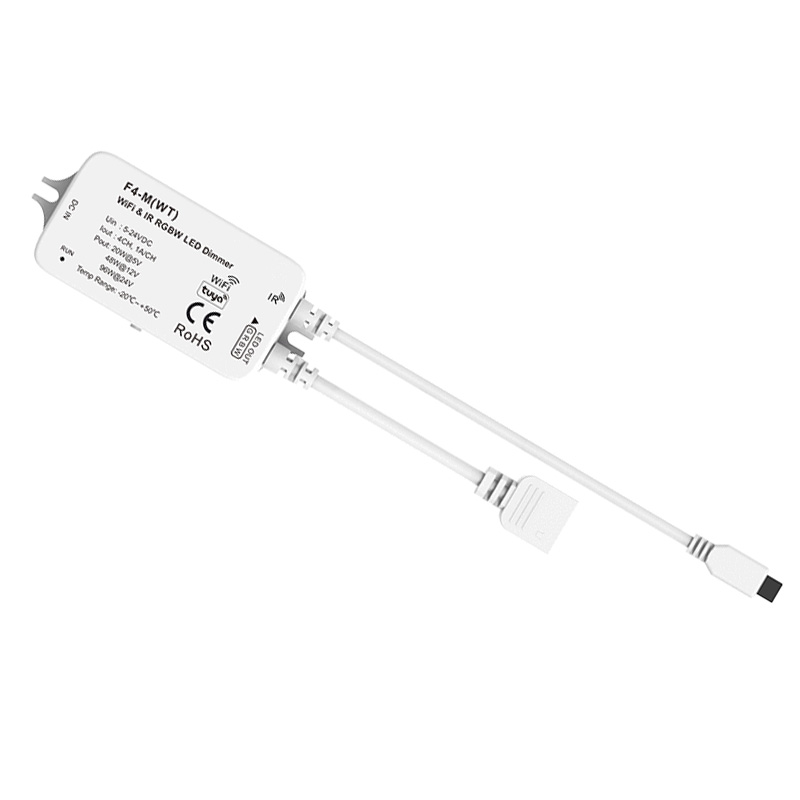 F4-M(WT)+RC3 5 až 24V DC IR & WiFi RGBW LED sada dálkového ovladače