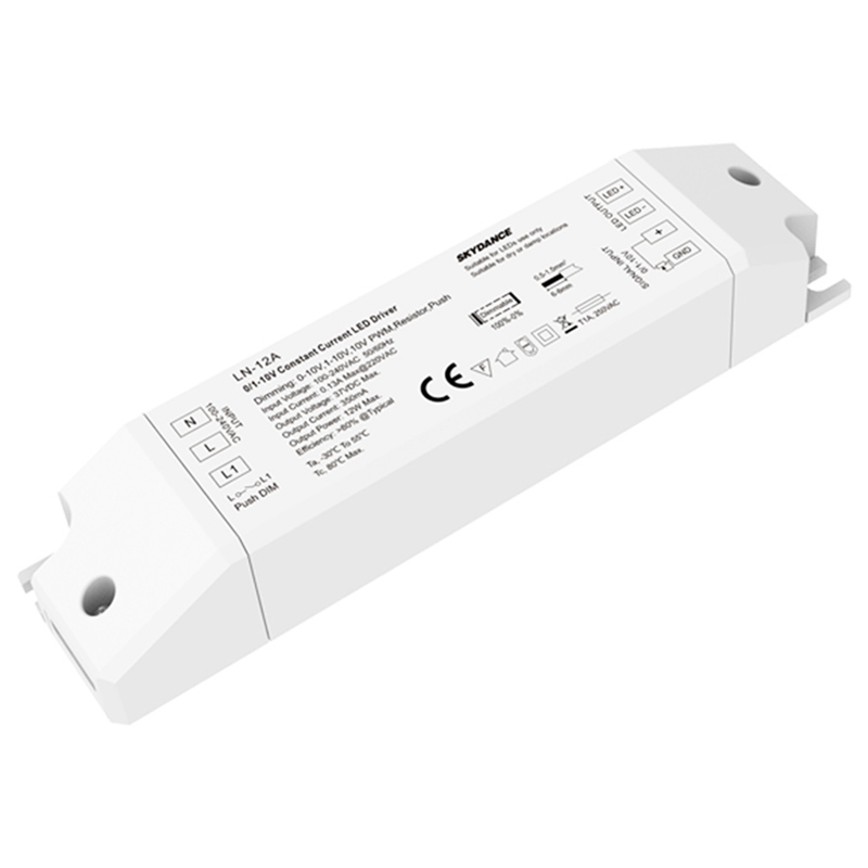 12W 350mA Constant Current 0/1-10V& switchDim LED Driver LN-12A 12W 350mA Constant Current 0/1-10V& switchDim LED Driver LN-12A