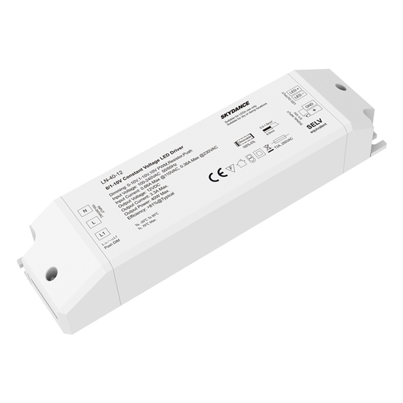 40W 12VDC CV 0/1-10V& switchDim LED-Treiber LN-40-12 40W 12VDC CV 0/1-10V& switchDim LED-Treiber LN-40-12