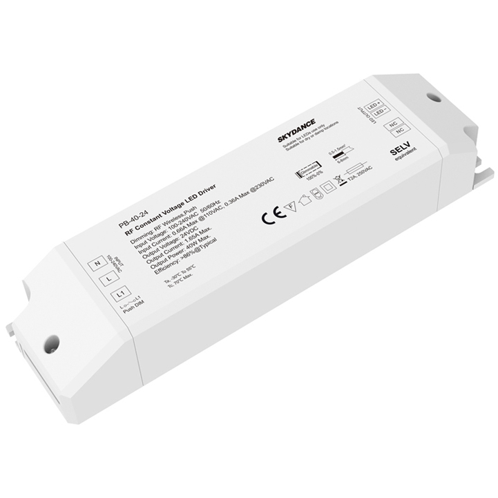 40W 24VDC CV Wireless Dim & switchDIM LED Driver PB-40-24