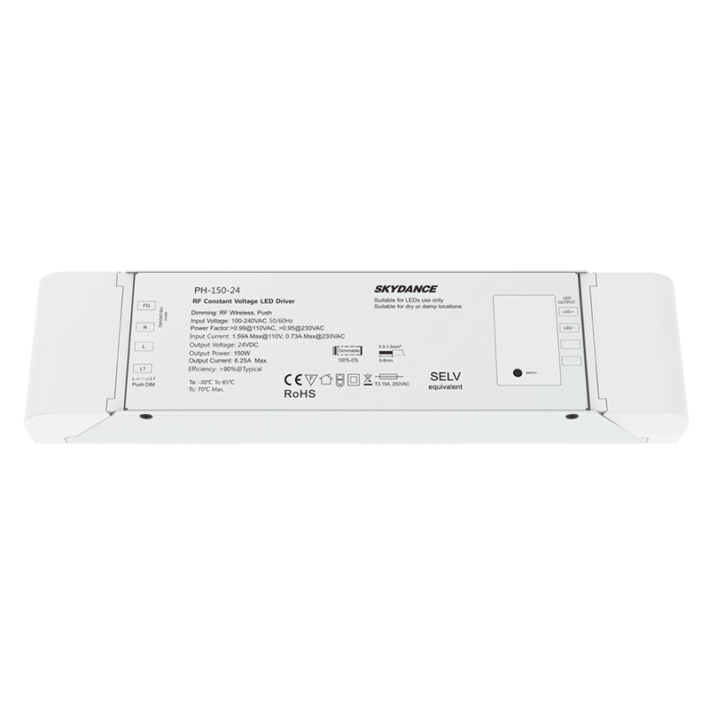 PH-150-24 150W DC24V RF Dimmable LED Driver