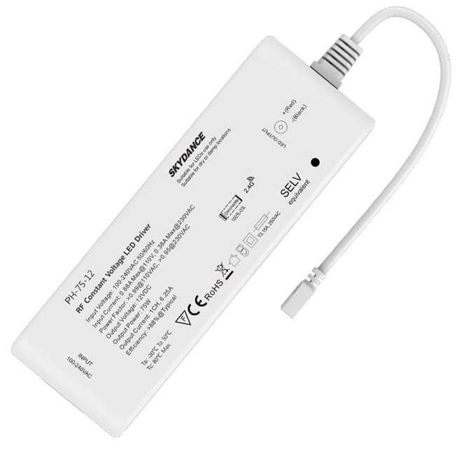 75W 12V RF Dimmable LED Driver PH-75-12 75W 12V RF Dimmable LED Driver PH-75-12