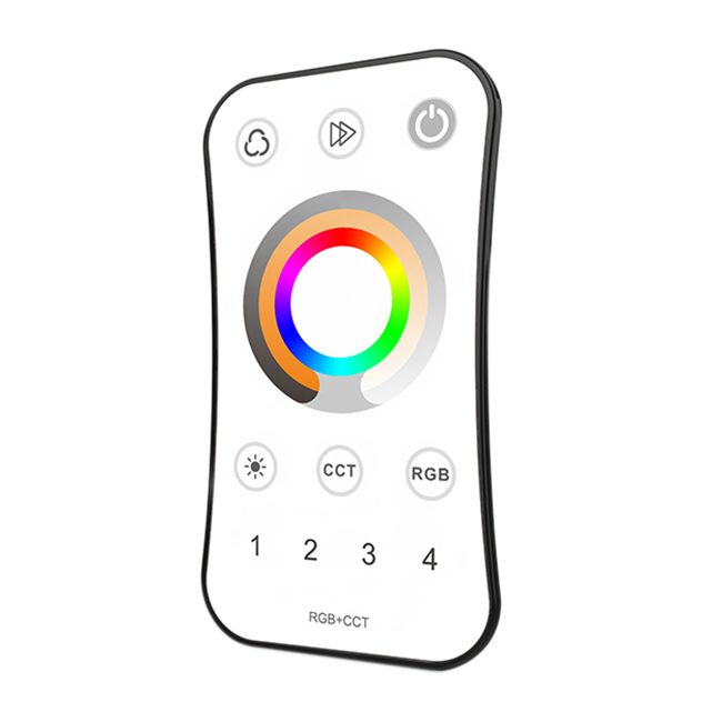 4 Zones RF 2.4G LED 5-in-1 Remote controllers R8-5 For RGB,RGBW or RGB,WW/NW led strip light installation