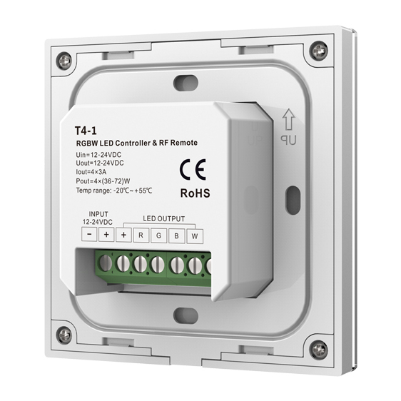 Touch Panel RGBW LED Konstantspannung (2 in 1) Controller T4-1 Für RGB-LED-Streifenlichter Touch Panel RGBW LED Konstantspannung (2 in 1) Controller T4-1 Für RGB-LED-Streifenlichter
