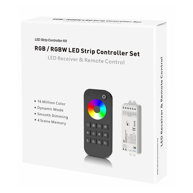 4A*4CH RGBW LED Strip Controller Kit RT4+VP, RF Controller + RF Remote