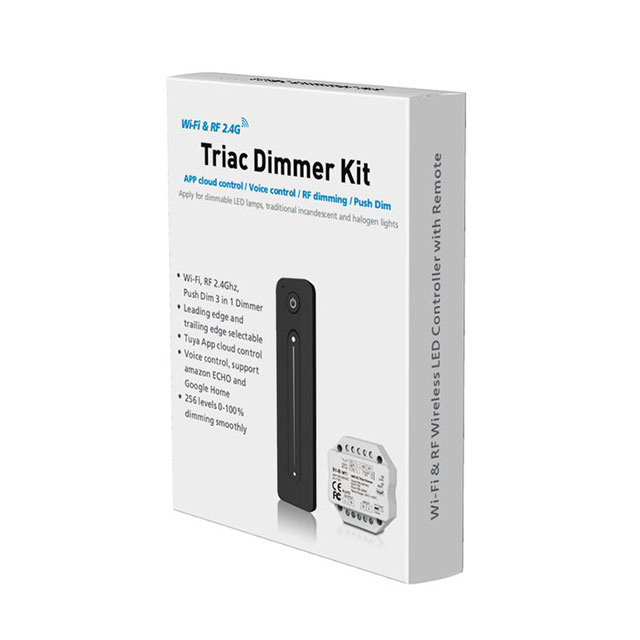 WiFi Tuya App & RF Push AC Triac Dimmer Set S1-B(WT)+R11