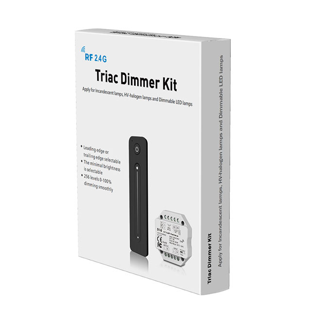 RF AC Triac Dimming Set S1-B+R11, Wall Mounted Dimmer + RF Remote RF AC Triac Dimming Set S1-B+R11, Wall Mounted Dimmer + RF Remote