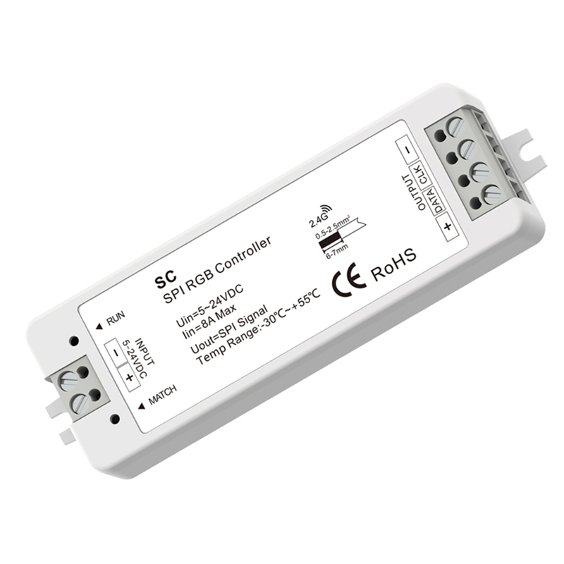 SC 1024 dots RF SPI RGB Controller, Mini-style Multi-pixel RGB RF LED controller