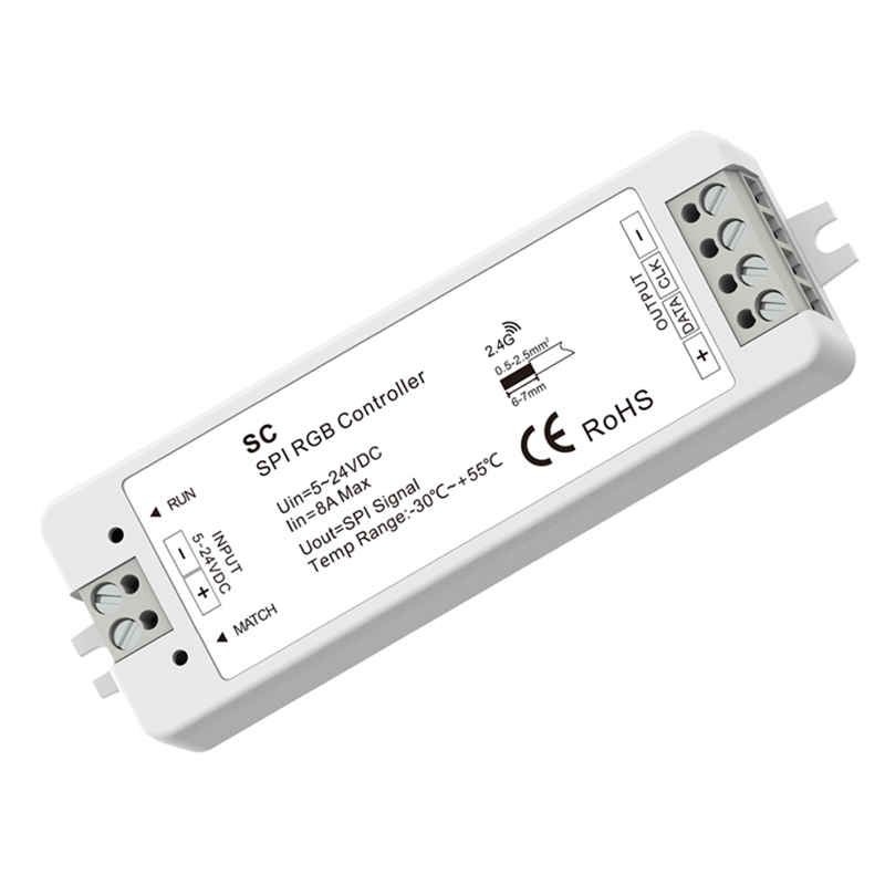 SC 1024 dots RF SPI RGB Controller, Mini-style Multi-pixel RGB RF LED controller SC 1024 dots RF SPI RGB Controller, Mini-style Multi-pixel RGB RF LED controller