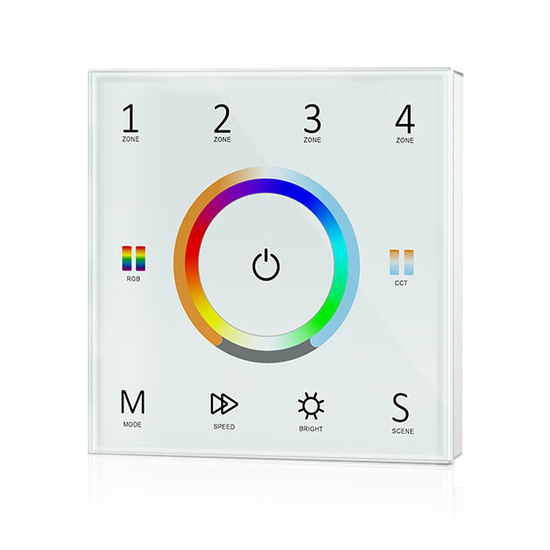 AC85-265V 4 Zones RGB+ Color Temperature Touch panel T15 AC85-265V 4 Zones RGB+ Color Temperature Touch panel T15