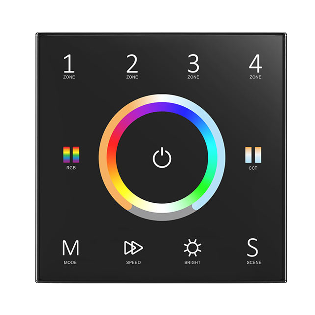 AC85-265V 4 Zones RGB+ Color Temperature Touch panel T15 AC85-265V 4 Zones RGB+ Color Temperature Touch panel T15