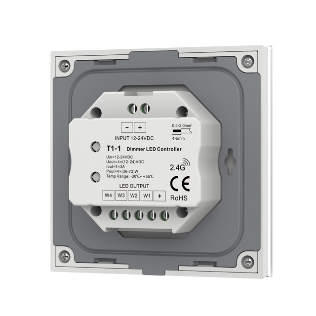 DC12-24V Touch Panel Single Color LED Constant Voltage Controller T1-1 For Single Color LED Strip Light DC12-24V Touch Panel Single Color LED Constant Voltage Controller T1-1 For Single Color LED Strip Light