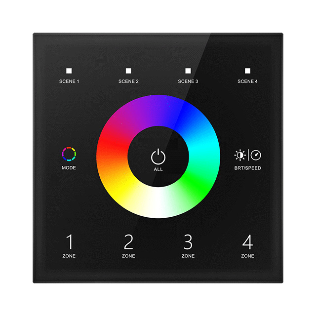Touch Panel 4 Zone RGB DMX512 Master RF Remote T13 For LED light strips