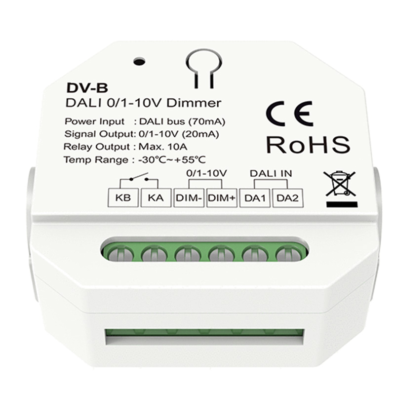 Einfarbiger DT5 DALI 0 bis 10 V LED-Dimmer für Hutschiene DV-B Einfarbiger DT5 DALI 0 bis 10 V LED-Dimmer für Hutschiene DV-B