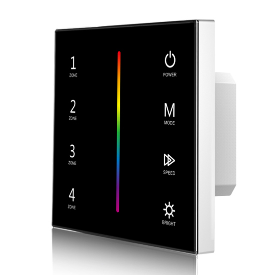 Dotykový panel 4zónový RGB DMX512 Master & RF Remote T13-1 Pro stmívatelné LED pásky Dotykový panel 4zónový RGB DMX512 Master & RF Remote T13-1 Pro stmívatelné LED pásky