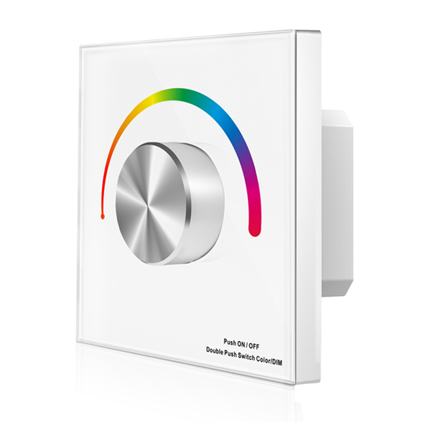 85-265VAC 1 Zone RGB Wall Mounted Rotary Panel T13-K