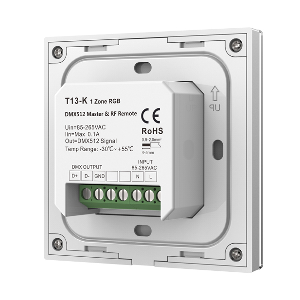 85-265VAC 1 Zone RGB Wall Mounted Rotary Panel T13-K 85-265VAC 1 Zone RGB Wall Mounted Rotary Panel T13-K