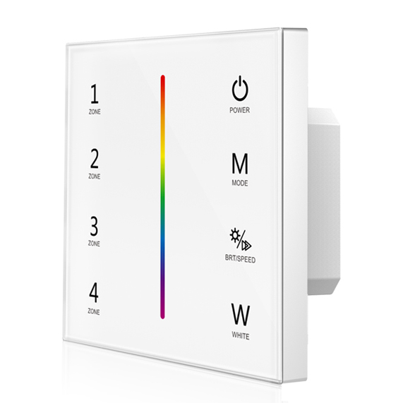 Touch Panel 4 Zone RGBW DMX512 Master RF Remote T14-1 For adhesive led light strips Touch Panel 4 Zone RGBW DMX512 Master RF Remote T14-1 For adhesive led light strips