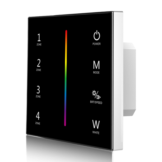 Touch Panel 4 Zone RGBW DMX512 Master RF Remote T14-1 For adhesive led light strips Touch Panel 4 Zone RGBW DMX512 Master RF Remote T14-1 For adhesive led light strips