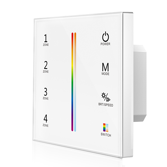 AC85-265V 4 Zones RGB+Color Temperature Touch panel T15-1 AC85-265V 4 Zones RGB+Color Temperature Touch panel T15-1