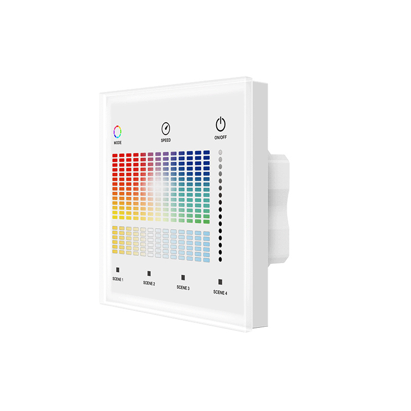 T15-S AC DMX Master RGB CCT LED nástěnný ovladač nebo RF dálkový ovladač T15-S AC DMX Master RGB CCT LED nástěnný ovladač nebo RF dálkový ovladač