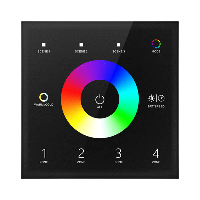AC85-265V 4 zóny RGB+ Teplota barev Dotykový panel T15 AC85-265V 4 zóny RGB+ Teplota barev Dotykový panel T15