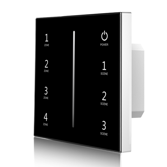 Touch Panel 4 Zone Single color DMX512 Master & RF Remote T11-1 For smart led strip lights Touch Panel 4 Zone Single color DMX512 Master & RF Remote T11-1 For smart led strip lights