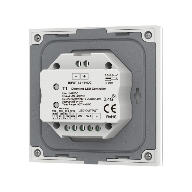 Dotykový panel Jednobarevný LED regulátor konstantního napětí T1 Pro jednobarevné LED páskové světlo Dotykový panel Jednobarevný LED regulátor konstantního napětí T1 Pro jednobarevné LED páskové světlo