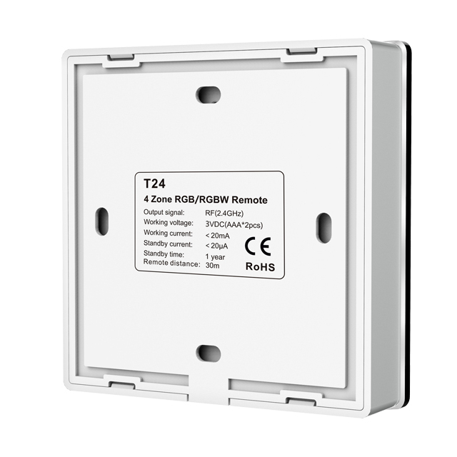 2.4 G 4 Zonen RGBW Fernbedienung T24 2.4 G 4 Zonen RGBW Fernbedienung T24