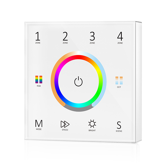 RF 2.4G 4 Zonen RGB+CCT Fernbedienung T25-1