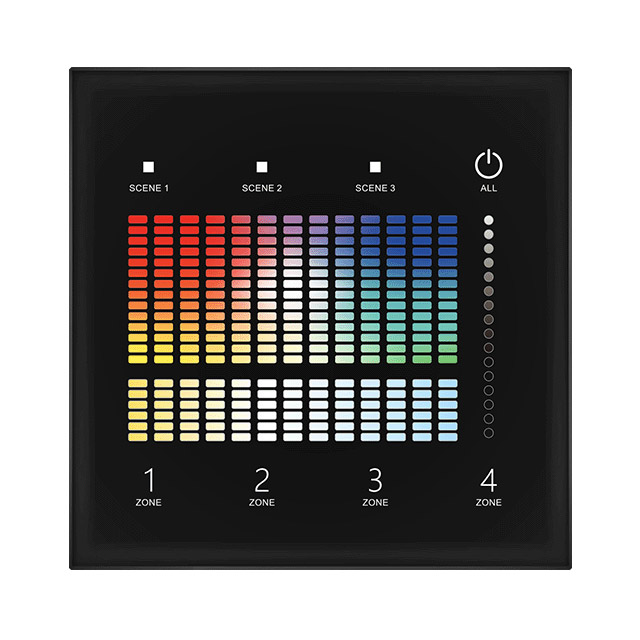 TD5-4S 4 Zone RF DALI RGB+CCT Master Wall Mounted Touch Panel Controller TD5-4S 4 Zone RF DALI RGB+CCT Master Wall Mounted Touch Panel Controller