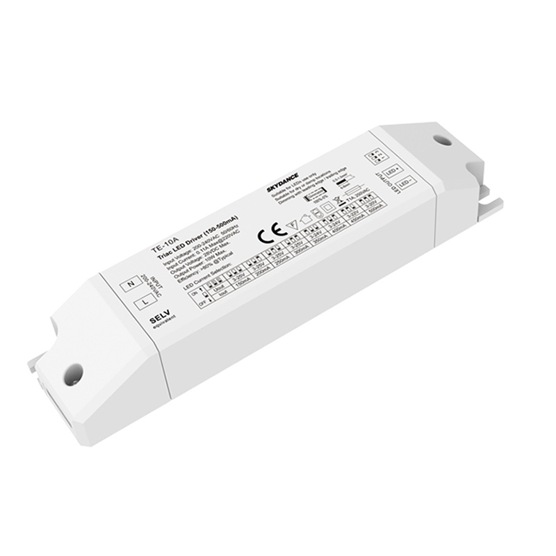 10W 100-450mA Multi-Current Triac Dimmable LED Driver TE-10A-L