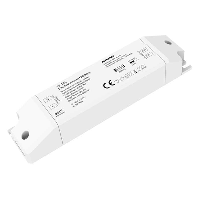 12W 350mA CC Triakový stmívatelný LED ovladač TE-12A