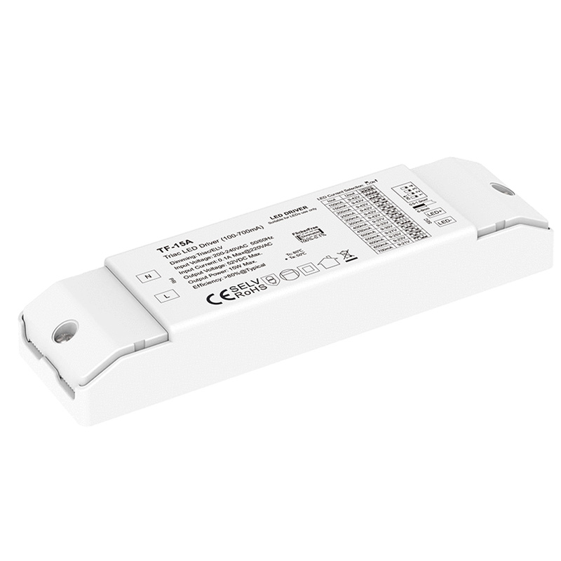 TF-15A 15W Triakový stmívací LED ovladač konstantního proudu TF-15A 15W Triakový stmívací LED ovladač konstantního proudu