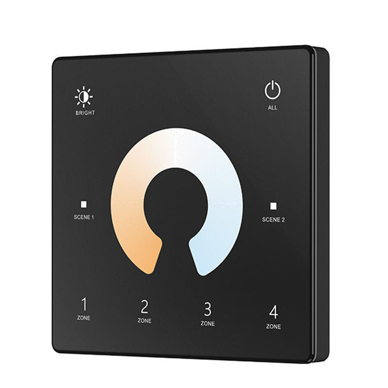 TW2-4 CCT Wandmontierte Touchpanel-LED-Dimmer-Fernbedienung